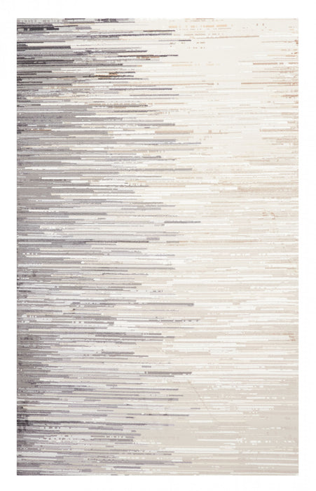 Tapis Contemporain/Moderne Nova 5'0\" x 8'0\" en Ivoire