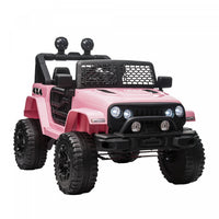 Aosom Camion Pour Enfants 12 V Avec Telecommande Parentale, Voiture Electrique A Piles Avec Suspensi