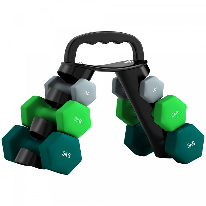 Soozier Ensemble d'halteres hexagonaux 40lb halteres reglables avec support