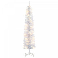 Homcom Arbre De Noel Artificiel Pre-illumine De 6 Pi Avec 100 Led
