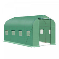 Outsunny 13' X 6,6' X 6,6' Steeple Walk-in Greenhouse Garden Plant Seed Grow Tent Polytennel Avec Wi