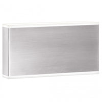 Applique murale Emery de Dainolite en acrylique givré qui diffuse la lumière, avec fini chromé satiné et ampoule à DEL de 20 W