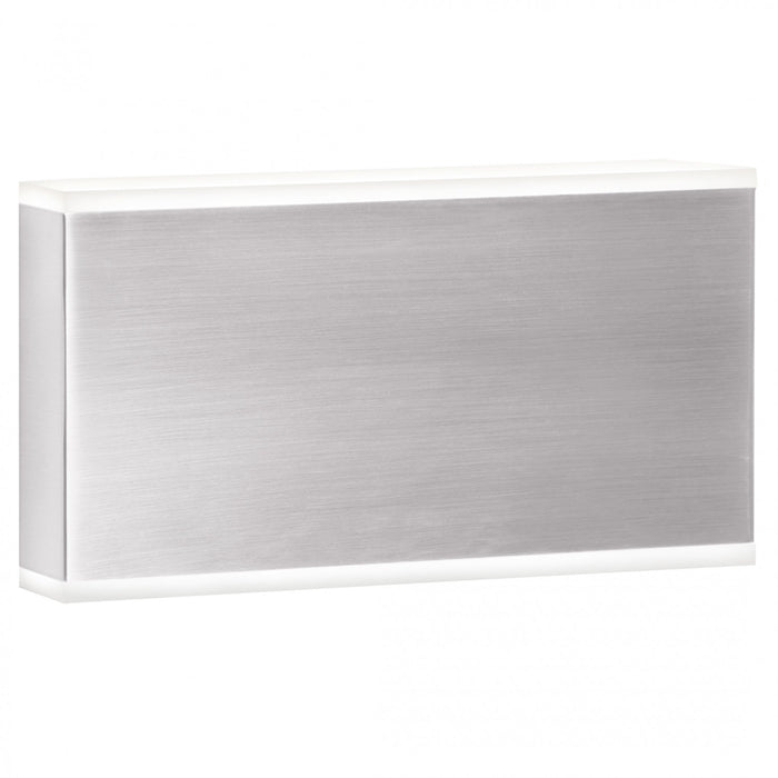 Applique murale Emery de Dainolite en acrylique givré qui diffuse la lumière, avec fini chromé satiné et ampoule à DEL de 20 W