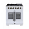 Cuisiniere a gaz blanche Capriasca 30 pouces, 4,32 pi³ – FFSGS6460-30WHT