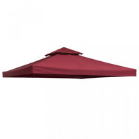Outsunny 9,8 'x 9,8' Carre 2 Niveaux Gazebo Auvent Remplacement Couverture Superieure Exterieur Jard