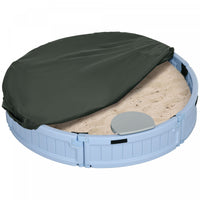 Bac A Sable Exterieur Pour Enfants Avec Couvercle A Voile Oxford Impermeable, Doublure En Tissu Infe