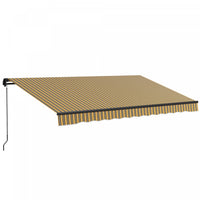 Outsunny 13' X 10' Auvent Retractable, Abri Pare-soleil, Jaune