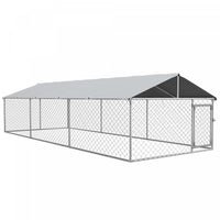 Pawhut Niche D'exterieur Pour Chien Avec Housse Impermeable Et Resistante Aux Uv Pour Chiens De Tail