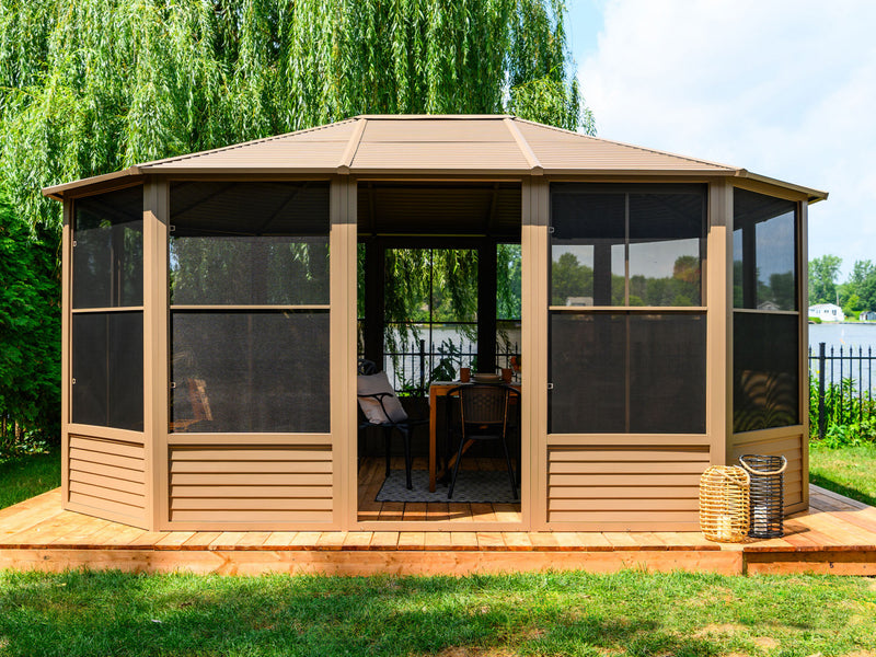 Gazebo Penguin Florence - Solarium 12x15 Toit d'acier