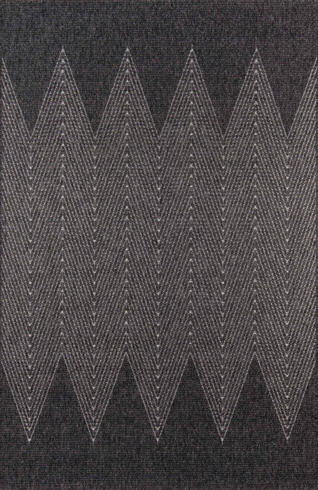 Tapis Contemporain Raven 6'7\" x 9'6\" en Gris