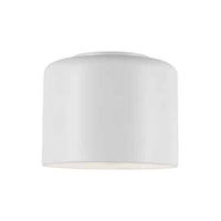 Plafonnier affleuré Emilia de Dainolite avec abat-jour blanc mat et 1 ampoule