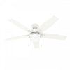 Ventilateur de plafond Anisten avec luminaire - Blanc