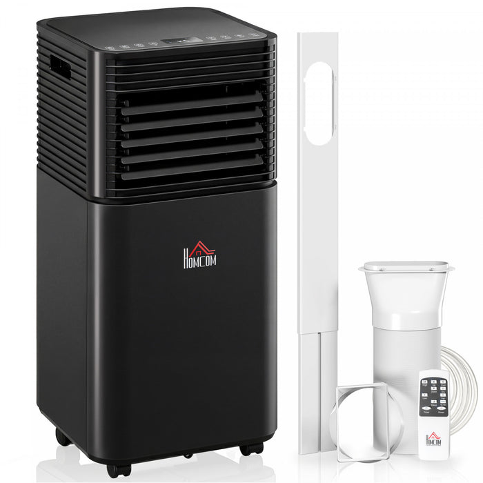 Climatiseur HOMCOM 8 000 BTU, silencieux, avec telecommande, noir