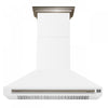 Hotte de cuisiniere murale Aria de 48 po, blanc-FRHWM5095-48WHT
