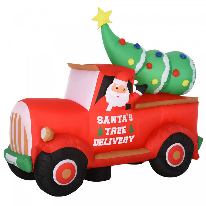 Homcom Camion Gonflable De Noel