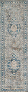 Tapis Traditionnel Lucia 2'6\" x 8'0\" en Bleu