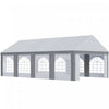 Outsunny Tente De Fete 26 X 13 Pieds Avec Cotes, 8 Fenetres Et 2 Portes