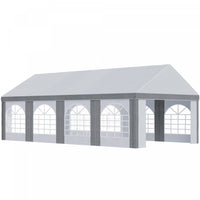 Outsunny Tente De Fete 26 X 13 Pieds Avec Cotes, 8 Fenetres Et 2 Portes