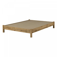 Grand lit plateforme Step One Essential - chêne nordique