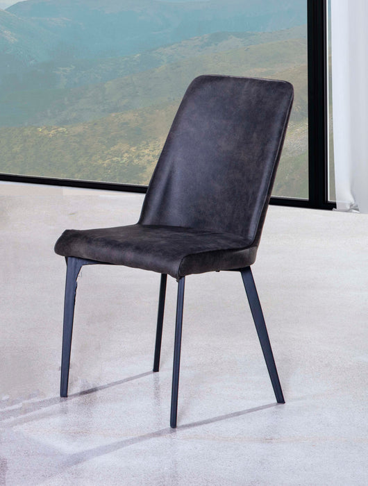 Chaise De Salle A Manger Sumatra En Tissu Gris (ensemble De 2)