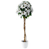 Arbre poinsettia blanc de 47 po
