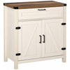 HOMCOM Buffet de ferme avec tiroir et etagere reglable