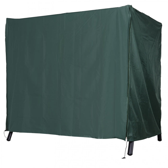 Couverture De Grande Balancoire De Patio Outsunny Protecteur De Meubles De Jardin D'exterieur Vent Uv Eau Vert
