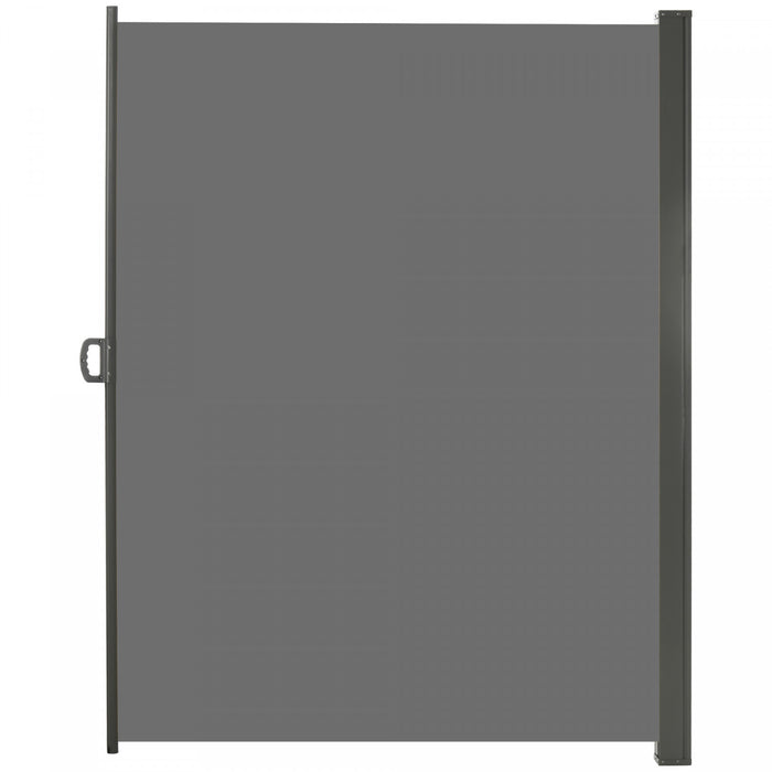 Outsunny 118\"x79\" Auvent Lateral Retractable Ecran D'intimite Pliable, Gris