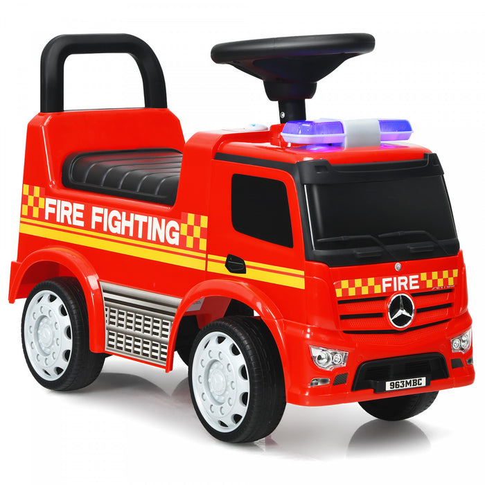 Moto Mercedes-benz Pour Enfants, Espace De Rangement, Volant, Dossier, Vehicule A Pousser Pour Les Tout-petits, Pour Interieur Et Exterieur, Cadeau Pour Garcons Et Filles, Rouge