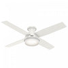 Ventilateur de plafond Dempsey avec luminaire - Blanc