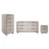 Ensemble de commode moderne Granville 3 pieces en gris clair