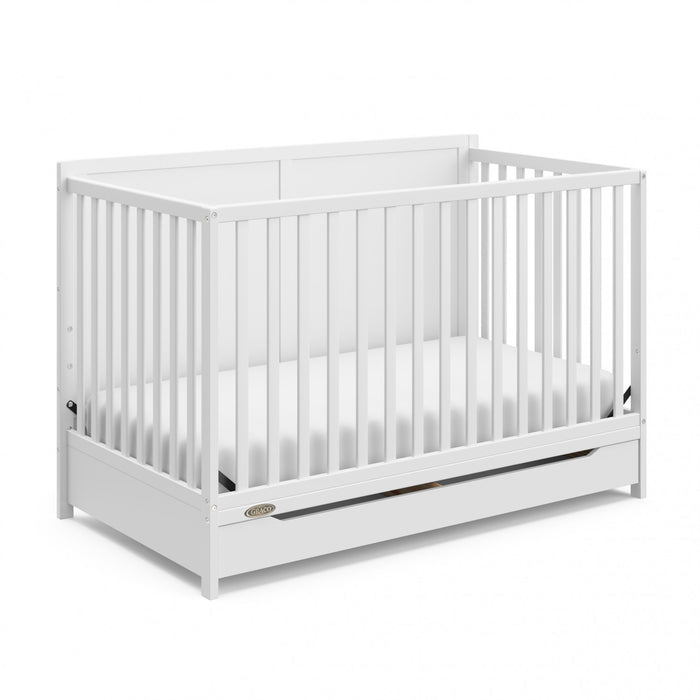 Graco Melrose Lit de bebe convertible 5-en-1 avec tiroir - Blanc