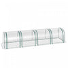 Outsunny Serre Tunnel Portable Avec 4 Portes Zippees, Couverture En Pvc