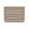 Table de nuit contemporaine Soren 32\" en chene naturel (2 tiroirs)