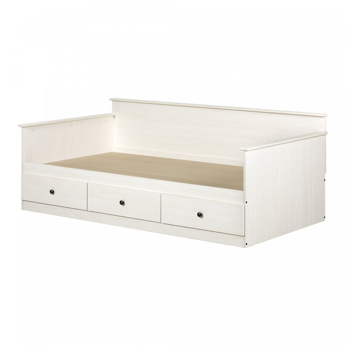 Plenny Lit de jour avec rangement Blanc antique, de Meubles South Shore
