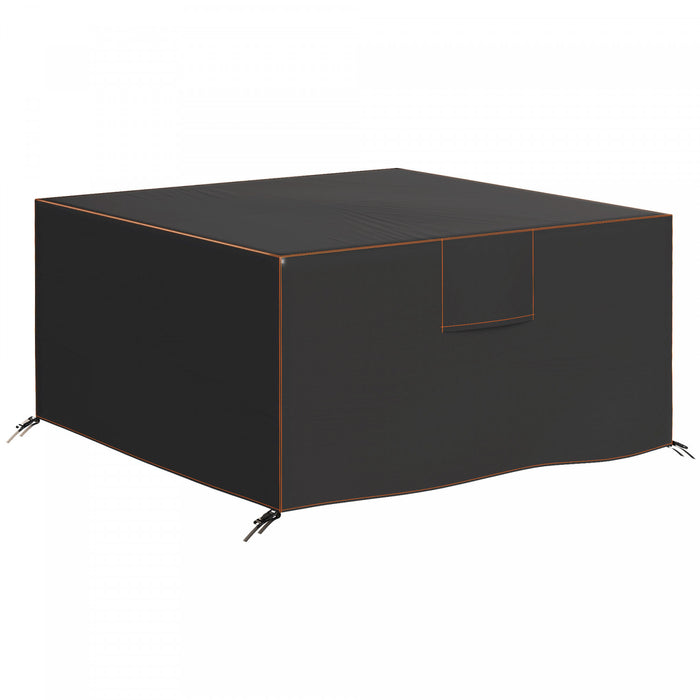 Housse impermeable pour mobilier de patio Outsunny, 140 x 140 x 71,5 cm, Noir