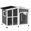 Niche Pour Chien En Bois Avec Toit En Asphalte Amovible