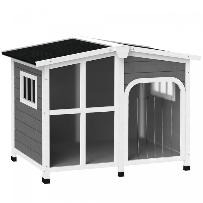 Niche Pour Chien En Bois Avec Toit En Asphalte Amovible