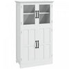 HOMCOM Armoire de rangement avec etageres a 4 niveaux, etageres reglables