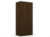 Armoire penderie contemporaine moderne Mulberry 2 pieces en brun chataigne