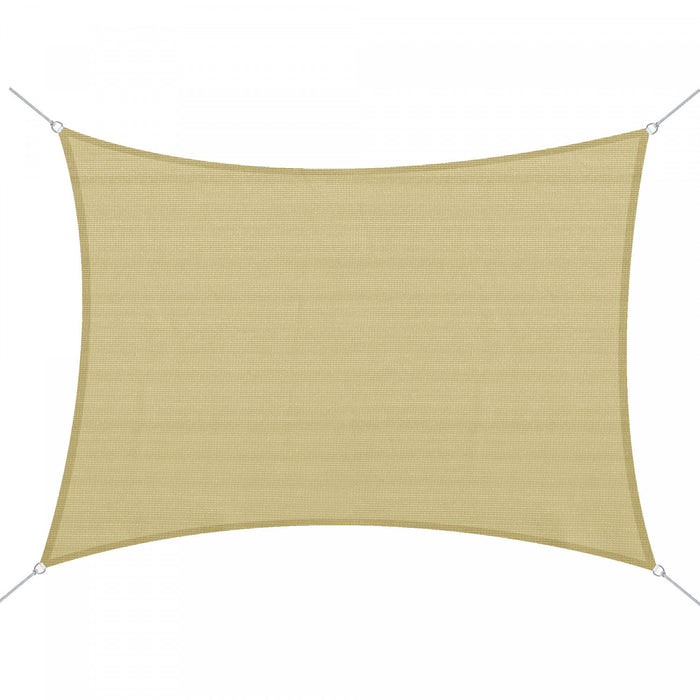 Outsunny Rectangle 20'x 16' Pare-soleil Voile Couverture Superieure En Tissu Abri Exterieur Fenetre De Jardin Sac De Transport De Sable Sable