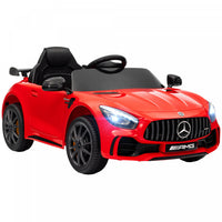 Qaba Voiture Electrique Pour Enfants Sous Licence Mercedes-benz Amg Gtr, Alimentee Par Batterie 12 V