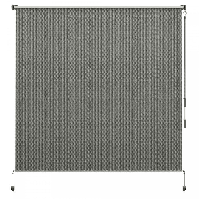 Outsunny Store Enrouleur Exterieur, Store De Porte Patio 6'x6', Gris Fonce