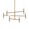 Lustre moyen Ava de Dainolite avec fini bronze rétro et 12 ampoules