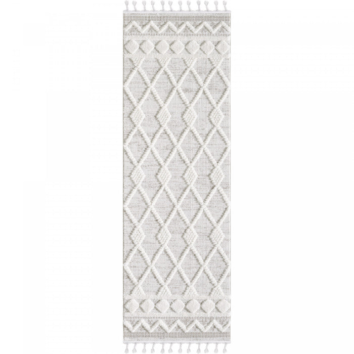 Carpette à poil long Quinto Rhombus - 2 pi 7 po x 8 pi