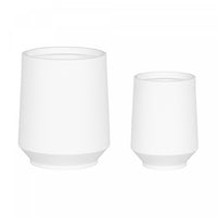 Ensemble 2 cache-pots Dalya - blanc