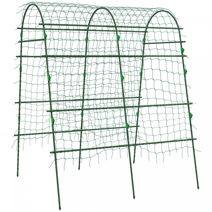 Outsunny Treillis De Jardin Pour Plantes Grimpantes, 6.8ft De Hauteur