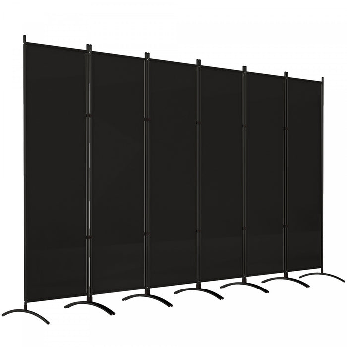 Outsunny Ecran De Confidentialite Pliable, Separateur De Piece Uv30+, Noir