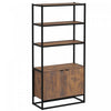 HOMCOM Armoire Rangement 3 Etageres Ouvertes Salon Chambre