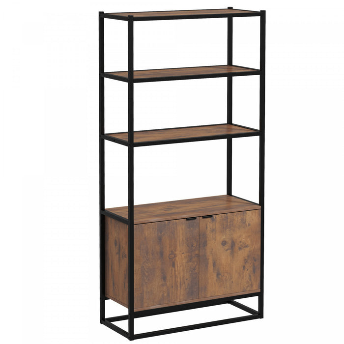 HOMCOM Armoire Rangement 3 Etageres Ouvertes Salon Chambre